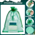 thumbnail image 4 of 100pcs Organza Bags 5x7 inch Jewelry Pouches Gift Bags Sheer Bag with Drawstring Green Mesh Bag Party Wedding Favor Gift Pouch, 4 of 9