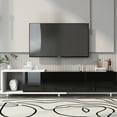 thumbnail image 2 of Tv Stand For 80-89 Inch Screens, 70.1'' - 100'' Extensible, Black White Design Modern Stylish Console, Expandable, & Look, 2 of 5