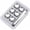 Silver 6pc, variant on Heart Shaped Stainless Steel Reusable Ice Cubes, Metal Whiskey Stones Chill Rocks, Non Diluting Chilling Cubes for Whiskey, Cocktails, Wine, Bourbon and Beverages, Gift for Men