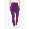 thumbnail image 2 of Woman Within Plus Size Stretch-Cotton Knit Pull-On Leggings, 2 of 6