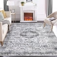 thumbnail image 1 of Floral Medallion Area Rug, Large Living Room Rugs Vintage Persian Printed Non-Slip Low Pile Indoor Throw Carpet Boho Rug for Bedroom, 1 of 6