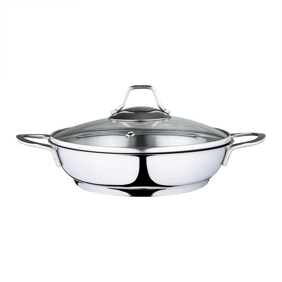 Serenk Modernist Stainless Steel Omelette Pan, Frying Pan, 1 Qt, Egg Pan