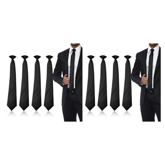 ziyahi 2pcs/set Pre-Knotted Clip On Tie Any Occasion Easy To Wear And Remove Warm Gift 2Set