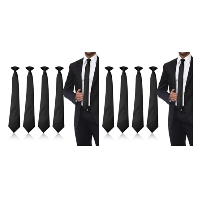 QualitChoice 2pcs Clip On Tie Pre-Knotted For Various Occasions Warm Gift 2Set