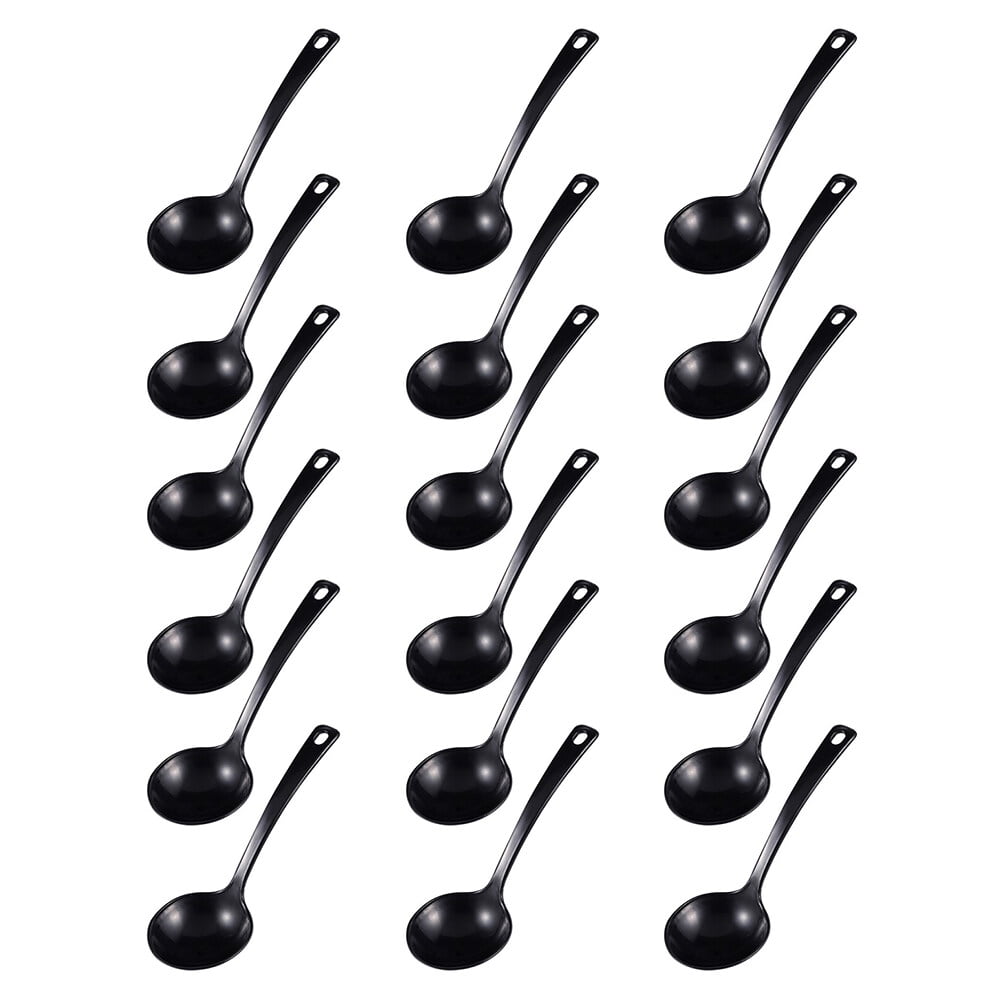 18pcs Disposable Spoons Large Spoons Home Porridge Spoons Hot Pot
