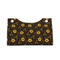 thumbnail image 4 of Lsque Sunflowers Leaves Printed Long Tissue Box Cover Holder, Facial Paper Organizer Dispenser,Triangle with Bottom Belt, PVC Leather Decorative Organizer, 4 of 9