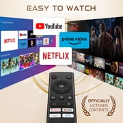 Aurzen Smart Projector with WiFi and Bluetooth, NetfIix Officially Licensed, Native 1080P, Auto Focus & Keystone, DoIby Audio, Portable Mini Projector for Outdoor Movies and Home Theater