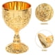 thumbnail image 3 of Brass Wine Goblet Chalice Goblet Cup Golden Medieval Viking Mug Gothic Drinking Vessel Metal Buddhist Altar Cup Holy Drinking Cup Vintage Buddha Water, 3 of 4