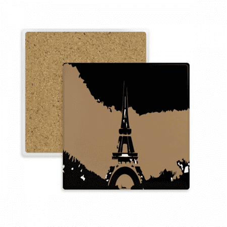 

Eiffel Tower Paris France Coaster Cup Mat Mug Subplate Holder Insulation Stone