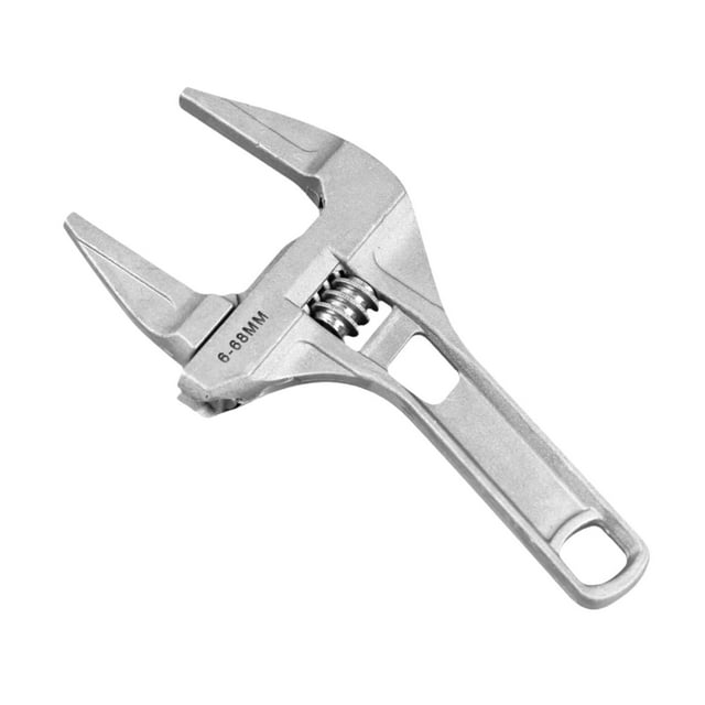 Herramienta de reparación de llave de torsión fuerte con agujeros para colgar, llave de cambio de mandíbula de 6-68mm de ancho para artículos de baño,