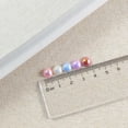 thumbnail image 3 of 100 Piezas 8 Mm Flatback Half Pearl Cabochon Crafts ABS Perlas de Imitación Scrapbooking Perlas de Ropa DIY Decoración Del Teléfono Accesorios para La púrpura Macarena Flat Back Pearl, 3 of 7
