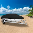 thumbnail image 7 of 20-22 ft V-Shaped Boat Cover, Heavy-Duty 210D Oxford Waterproof Cover - Comes with 4 Sandbags + 4 Separate Ropes, 7 of 7