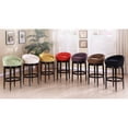 thumbnail image 4 of Armen Living Igloo Microfiber Swivel Barstool-Color:Green,Finish:Ebony Black,Size:30 inch, 4 of 4
