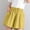 Yellow, variant on Idoravan Shorts for Women Clearance Women's Shorts High Waist Linen Loose Casual Thin Wide Leg Linen Shorts