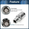 thumbnail image 5 of Unique Bargains Impact Socket 25mm for Car Motorcycle Dirtbike Repair Hardware Tool CR-V Silver Tone Durable 6 Point 5mm 1/4 Inch Drive, 5 of 7