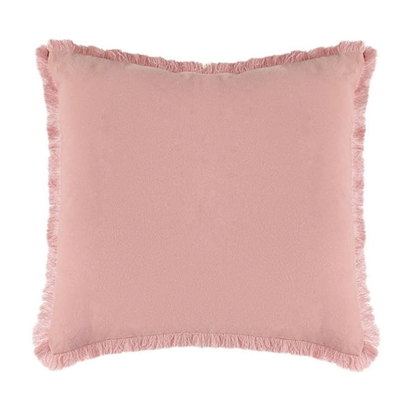 Inerposs Modern Thickened Linen Pillow, Soft Velvet Cushion, Cozy Decorative Pillow for Living Room and Bedroom, Washable Tassel Pillow for Home Decor