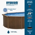 thumbnail image 4 of Bestway Hydrium 24'x12'x52" Steel Side Wall Above Ground Pool w/ Sand Pump & Accessories, 4 of 10