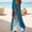 Blue, variant on BRGZLK Women's Summer Dresses 2 Piece Outfit V-Neck Floral Print Long Sleeve Breathable Loose Comfortable Beach Cover-Up Dress Maxi Dresses Blue XL