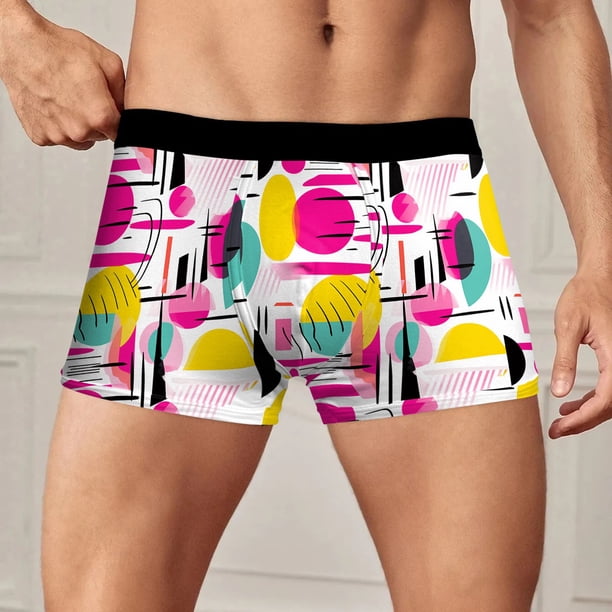 Ropa Interior Para Hombre, Transpirable, Tendencia Novedosa, Ropa Interior Con Estampado Digital 3D, 521