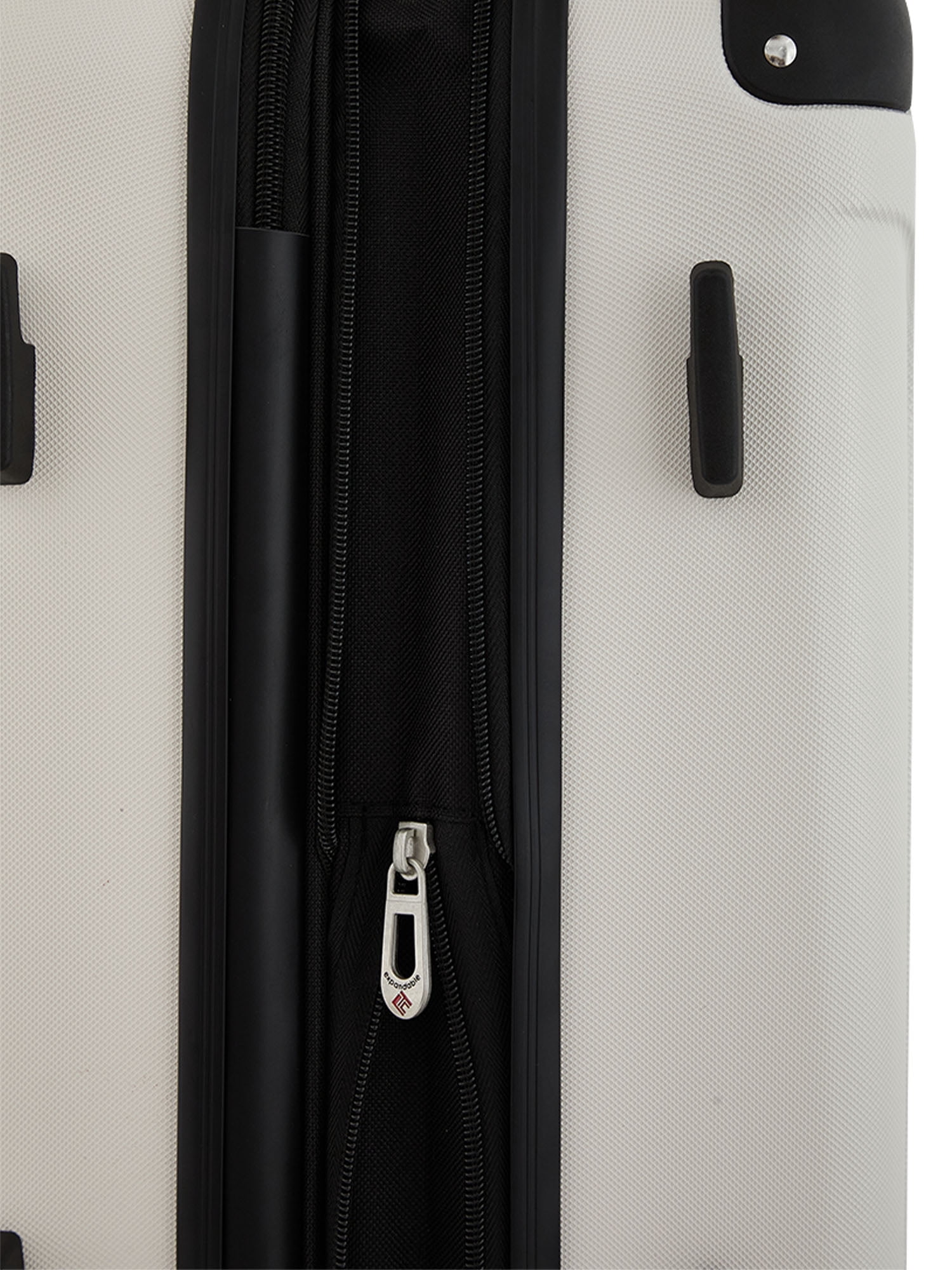 Travelers Club 20" Expandable Hard Side Spinner Rolling Carry-on Luggage, Moonbeam White