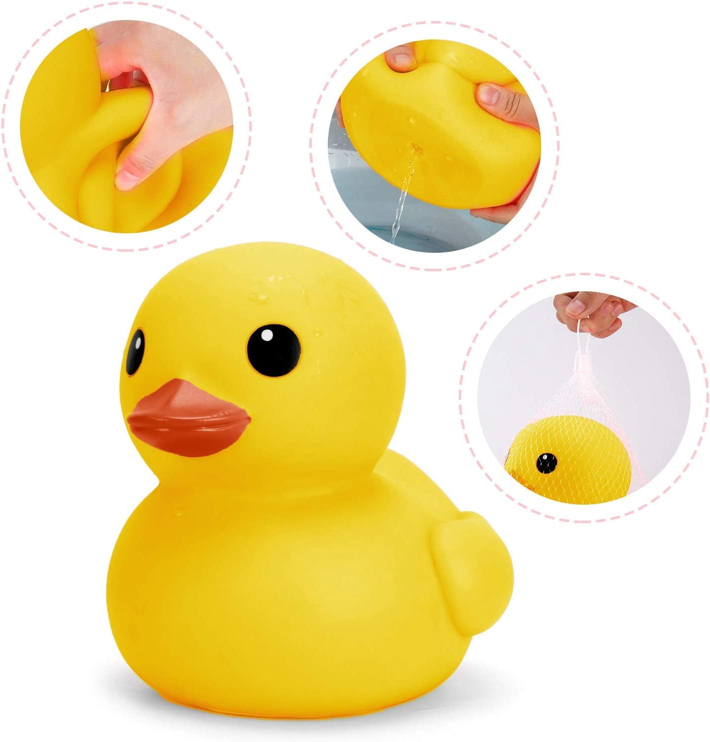 Jumbo Canard en Caoutchouc Jouet de Bain - Canards Géants Grand Canard pour Baby Shower Fête d'Anniversaire 6.7 Pouces (Jaune Jumbo Canard en Caoutchouc Jouet de Bain - Canards Géants Grand Canard pour Baby Shower Fête d'Anniversaire 6.7 Pouces (Jaune