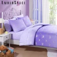 thumbnail image 3 of Amberspace gold foil Design 7-piece Bed in a Bag Comforter Set with Sheets,Purple/Silver Butterflies,Queen, 3 of 5