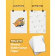 Hiipoo Sublimation Paper 8.5x11 Inch, Work with Sublimation Ink and E