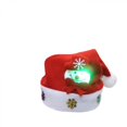 thumbnail image 3 of 3 sombreros de luminiscencia navideña Papá Noel muñeco de nieve reno sombrero de fiesta de Navidad conjunto de fiesta de Navidad suave y cómodo con luz Led, 3 of 5