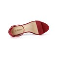 thumbnail image 4 of BLISSFUL STEP Women's Open Toe Platform Ankle Strap Chunky Heel Sandals, 4 of 7