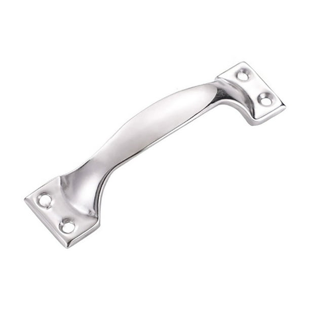 Tirador Para Puertas De Armarios Y Cómodas De Garaje. Tirador Resistente Diseñado Para Puertas De Madera. Fabricado En Acero Inoxidable Plateado. Aporta Una Calidad Elegante Y Duradera A Puertas Y