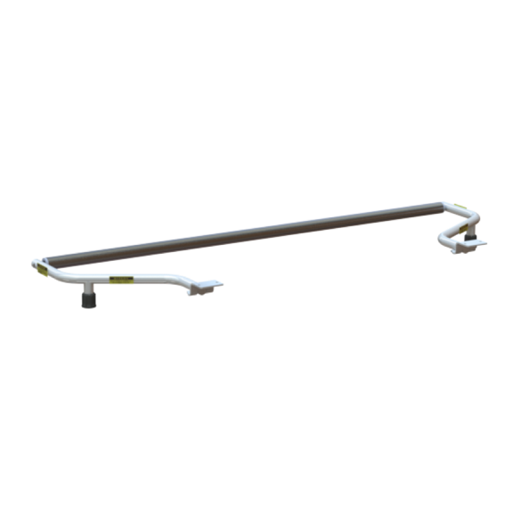 Adrian Steel RRBGMW, Rear Roller Assist Bar, White, Express, Savana