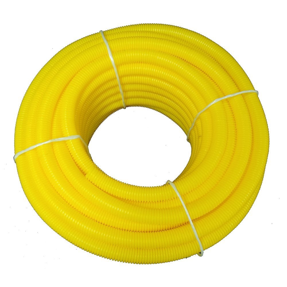 (1/2" Dia. x 100 ft, Yellow) Hydroible Polyethylene Corrugated (PE