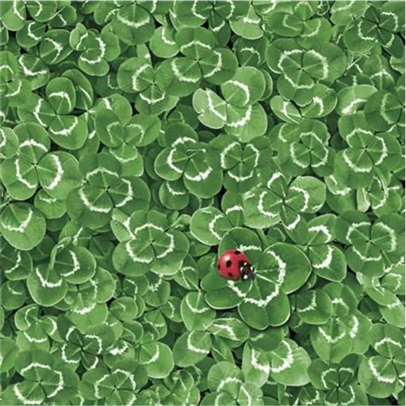 Napkins with Ladybug CLOVER WITH LADYBUG 40pcs Lunch Napkins, Floral Napkins, St. Patrick’s Day Napkins, Shamrock Clover Paper Napkins, Green Shamrock Napkins