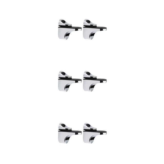 Riwesomey 2 Pieces Small Shelf Bracket Glass Fixed Adjustable Clamp Mouth Wood Thick Pad 3-20mm Support with Fish Bookcase Rubber Type1 NO1 Riwesomey CBP091883