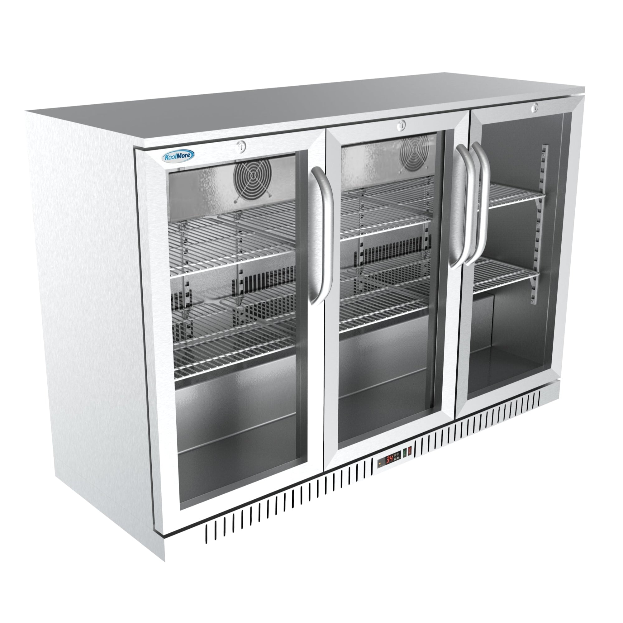 53 in. Three-Door Back Bar Refrigerator - 11 Cu Ft. BC-3DSW-SS