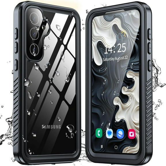 JiaheCover Samsung Galaxy S23 FE Waterproof Case ,Built in Screen Protector 360° Full Body Heavy Duty Protective Shockproof IP68 Underwater Cover for Galaxy S23 FE 5G, Black