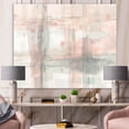 thumbnail image 1 of Designart - Intersect II Grey - Pink Modern Premium Canvas Wall Art, 1 of 1