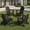 Black, variant on Folding Adirondack Chair, All-Weather HDPE Plastic Patio Fire Pit Chair, Gray