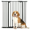 thumbnail image 1 of PawHut 41" Pet Gate with Walk Through Door for Stairs Doorways House Black, 1 of 3