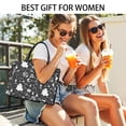 thumbnail image 5 of Large Capacity Tote Bag,Vintage Halloween Elements Pattern Handbag Fashion Luxury Tote Bag,15.7"x13"x 5.1" Inches,Laptop Compatible, 5 of 6