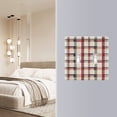 thumbnail image 4 of Yayeee Toggle Light Switch Wall Plate 3-Gang 6.37"x4.48" Decorative Outlet Cover, Red Tartan, 4 of 7