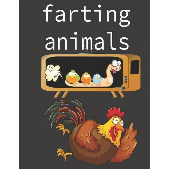 Farting animals: Funny Farting Animals Coloring Book. (Paperback)