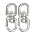 thumbnail image 3 of Oraceous 3pcs 304 Stainless Steel Smooth Hanging Basket Spinners Swivel Hook Silver, 3 of 10