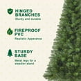 thumbnail image 3 of PAPROOS 7FT Christmas Trees, Artificial Christmas Tree with 775 Super Lush Branch Tips, Xmas Tree with Sturdy Metal Base for Holiday Decor, Green, 3 of 8