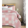 thumbnail image 4 of HomeRoots 516521 92 x 96 in. Knitted Cotton Geometric Throw Pink, 4 of 6