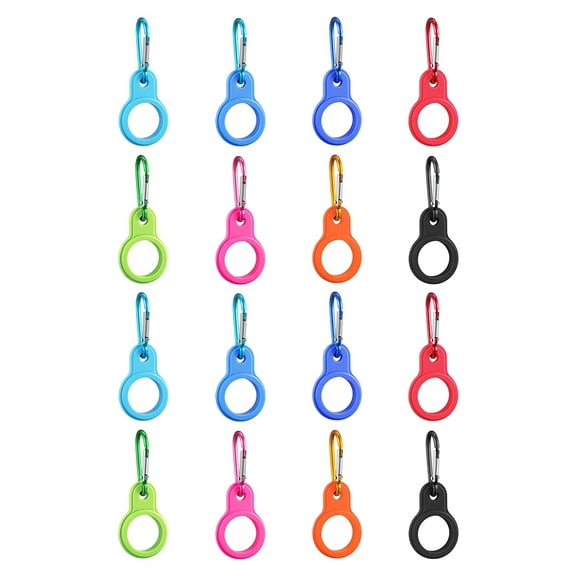 STRANDCHIC Water Bottle Clip Mountaineering Carabiner Clip Assorted Colors 16 Pieces Outdoor Gear