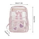 thumbnail image 2 of Mochila, bolsa escolar, bolsa de viaje de PVC transparente de gran capacidad, diseño plegable y portátil, correas ajustables, material impermeable, ideal para dormitorios.,Wsvlmg, 2 of 8