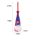 thumbnail image 2 of Hanging Gnome Ornaments Set of 6, Patriotic Gnomes Independence Day Lucky Hanging Ornaments, 2 of 6