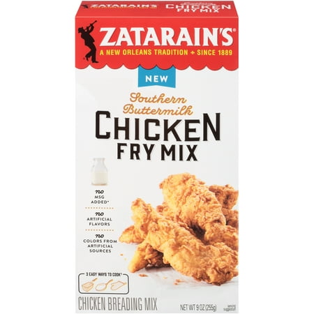 Zatarain's Southern Buttermilk Chicken Fry Mix, 9 (The Best Southern Fried Chicken)