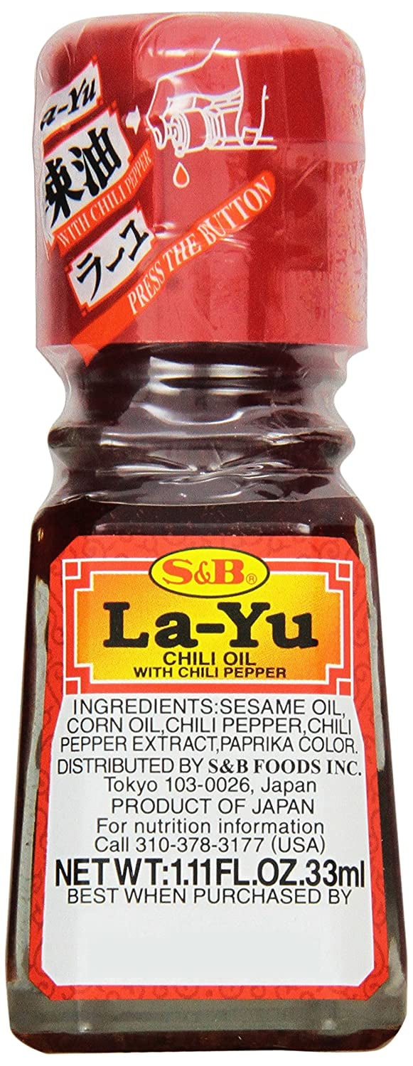 S&B Chili Oil, With Crunchy Garlic Topping, 3.9 Oz - Walmart.com